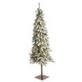 thumbnail image 1 of Nearly Natural 6ft. Flocked Alpine Christmas Artificial Tree, 1 of 7
