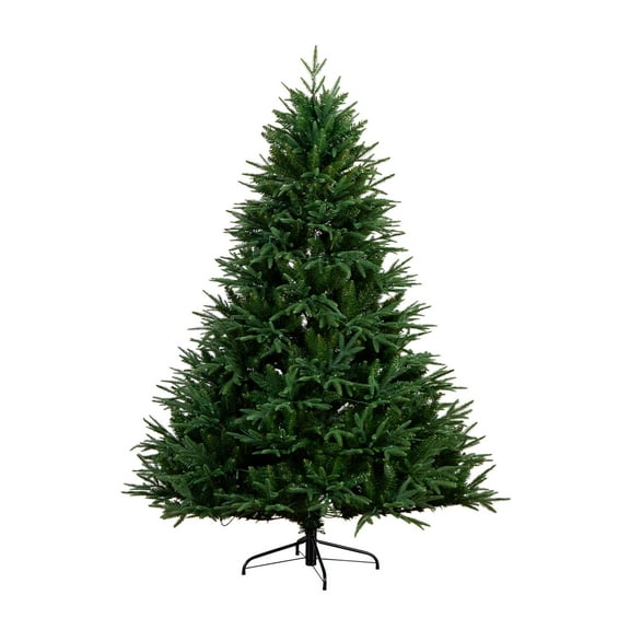 Nearly Natural 6ft. Pre-Lit Artificial Edmonton Fir Light Show Memory Shape Christmas Tree with Instant Connect Technology and 300 Color Changing LED Lights