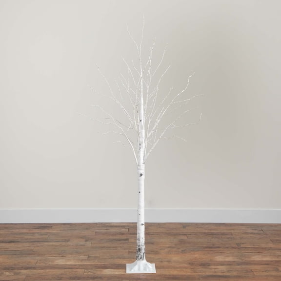 Nearly Natural Pre-Lit Birch Artificial Christmas Tree - 6' - Color Changing LED Lights