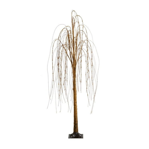 Nearly Natural 6ft. Pre-Lit Artificial Willow Tree with 160 Warm White LED Lights