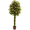 thumbnail image 1 of Nearly Natural 6ft. Rose Artificial Tree with Woven Trunk, 1 of 4