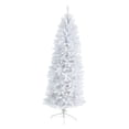 thumbnail image 1 of Nearly Natural 6ft. Slim White Artificial Christmas Tree, White, 1 of 6