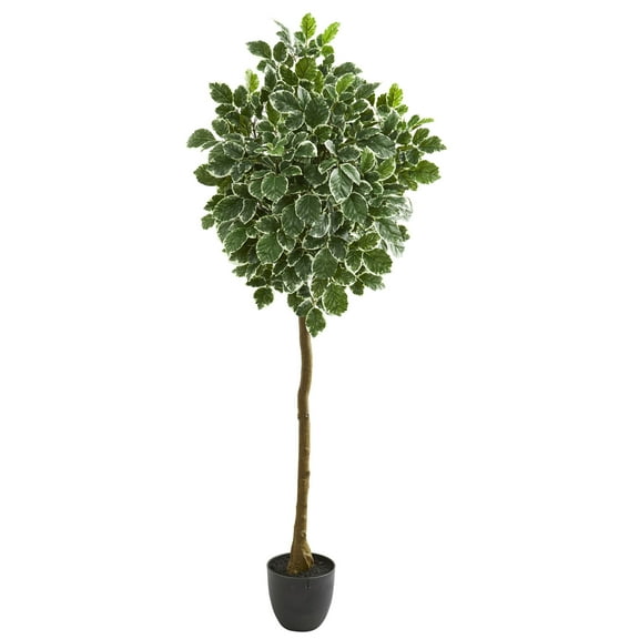 Nearly Natural 6in. Variegated Aralia Artificial Tree, Green