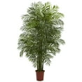 thumbnail image 1 of Nearly Natural 7.5' Areca Palm Artificial Tree UV Resistant (Indoor/Outdoor), Green, 1 of 4