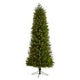 thumbnail image 1 of Nearly Natural 7.5ft. Slim Colorado Mountain Spruce Artificial Christmas Tree with 600 (Multifunction with Remote Control) Warm White Micro LED Lights with Instant Connect Technology and 1316 Bendable, 1 of 10