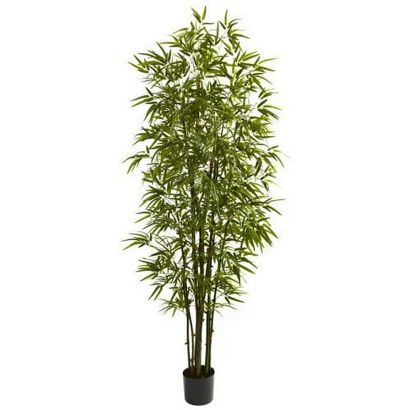 Nearly Natural 7' Green Bamboo Artificial Tree