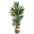 thumbnail image 1 of Nearly Natural 7' Kentia Palm Artificial Tree in Natural Jute Planter, Green, 1 of 5