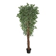 thumbnail image 1 of Nearly Natural 70" Variegated Ficus Artificial Tree UV Resistant (Indoor/Outdoor), 1 of 5