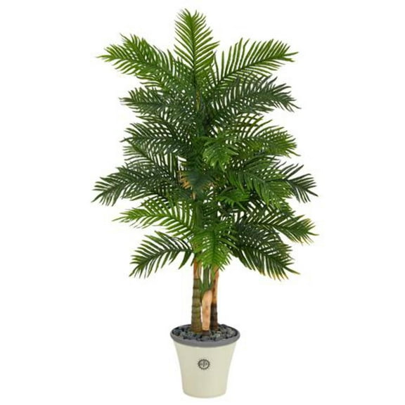 Nearly Natural 70in. Areca Palm Artificial Tree in Decorative Planter (Real Touch)