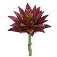 thumbnail image 1 of Nearly Natural 8" Agave Succulent Pick Artificial Plant (Set of 12), Red, 1 of 2