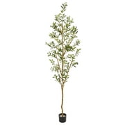 Nearly Natural 82 Olive Artificial Tree, Green