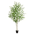 thumbnail image 1 of Nearly Natural 8ft. Artificial Birch Tree with Real Touch Leaves, 1 of 5