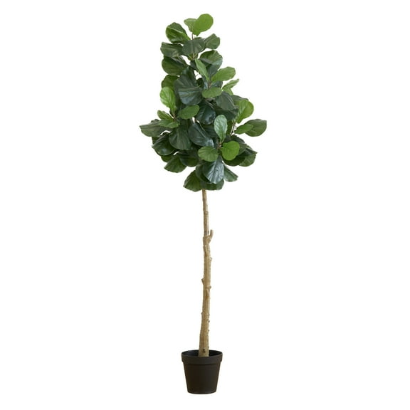 Nearly Natural 8ft. Artificial Fiddle Leaf Fig Tree, Green