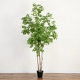 thumbnail image 1 of Nearly Natural Sumac Artificial Potted Tree - 8' - Green, 1 of 7