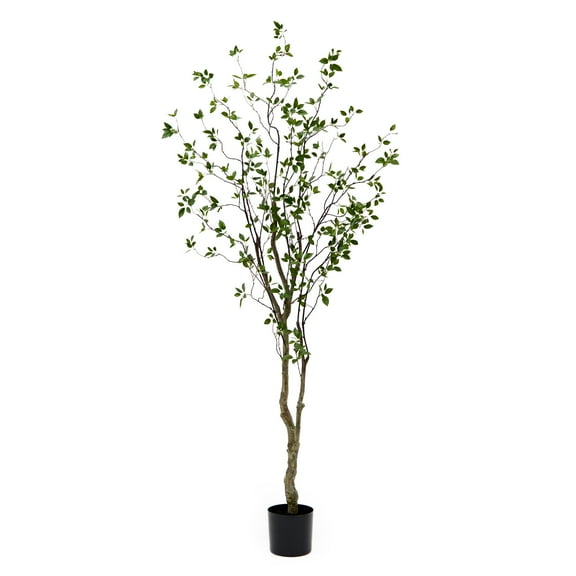 Nearly Natural 8ft. Minimalist Citrus Artificial Tree , Green
