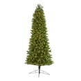 thumbnail image 1 of Nearly Natural 8ft. Slim Virginia Spruce Artificial Christmas Tree with 600 Warm White (Multifunction) LED Lights with Instant Connect Technology and 1294 Bendable Branches, 1 of 10