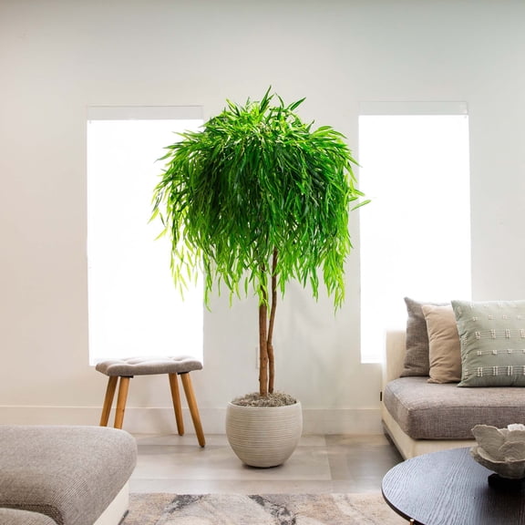 Nearly Natural Potted Willow Artificial Tree - 8' - Green