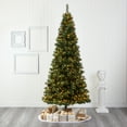thumbnail image 1 of Nearly Natural 9' Pine Artificial Christmas Tree Prelit with 650 LED Lights, Green, 1 of 8