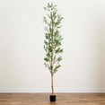 thumbnail image 1 of Nearly Natural Potted Olive Artificial Tree - 9' - Green, 1 of 7
