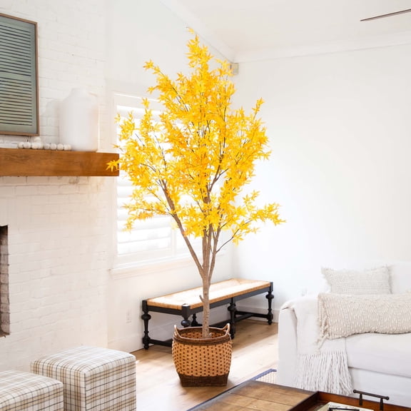 Nearly Natural Maple Artificial Tree with Planter - 9' - Unlit