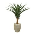 thumbnail image 1 of Nearly Natural Agave Artificial Plant in Sand Colored Planter, 1 of 1
