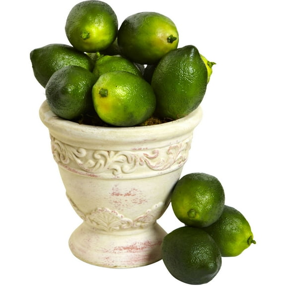 Nearly Natural Artificial Fruits & Vegetables Plastic Limes (12 Piece), Green