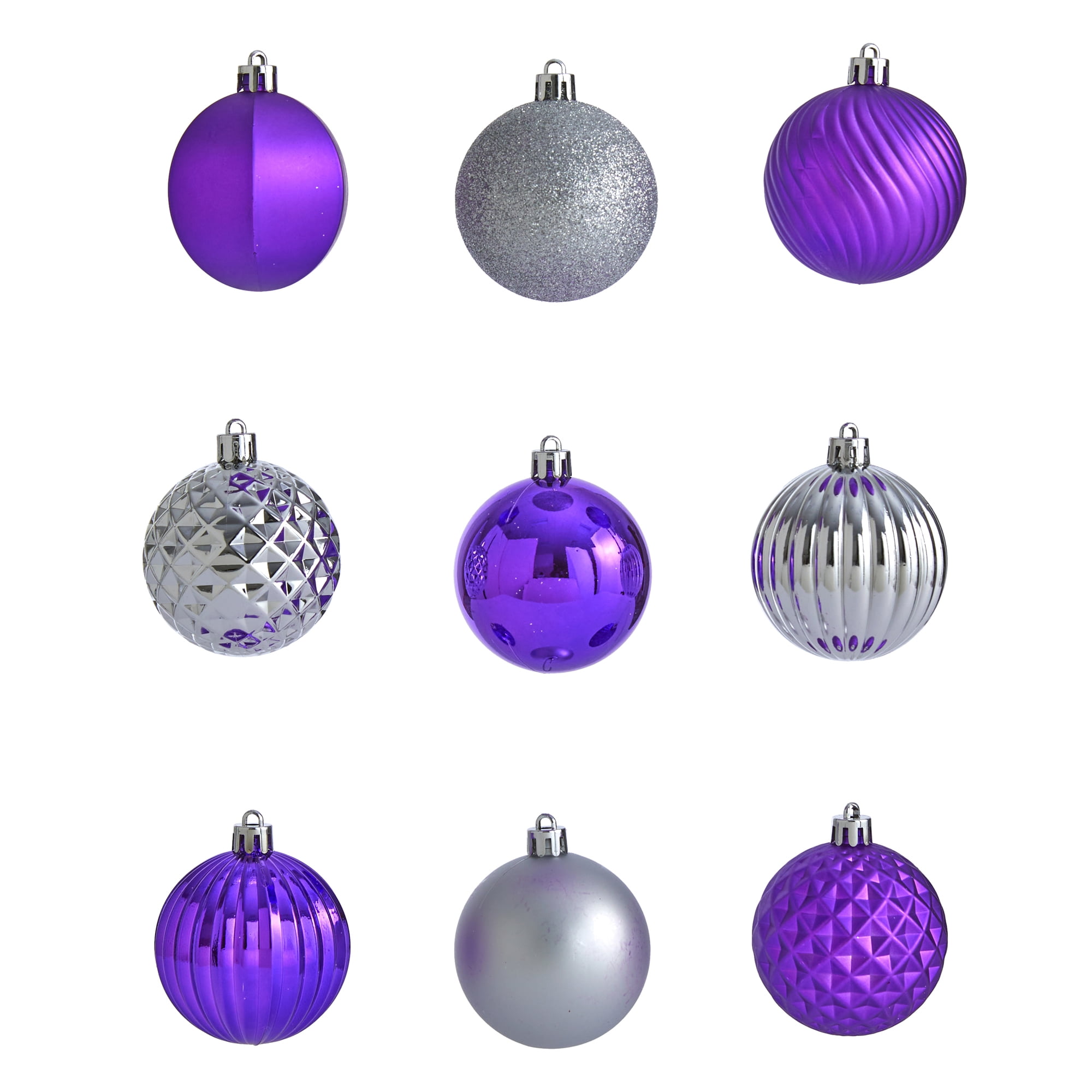 Nearly Natural Assorted Colors Glass Christmas Ball Ornaments, 101 Count (2.00")