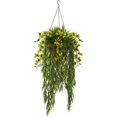 thumbnail image 1 of Nearly Natural Bamboo and Dendrobium Hanging Basket, 1 of 6