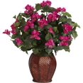 Nearly Natural Bougainvillea with Vase Silk Plant