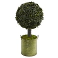 thumbnail image 1 of Nearly Natural Boxwood Ball Artificial Topiary Tree (Indoor/Outdoor), Green, 1 of 1