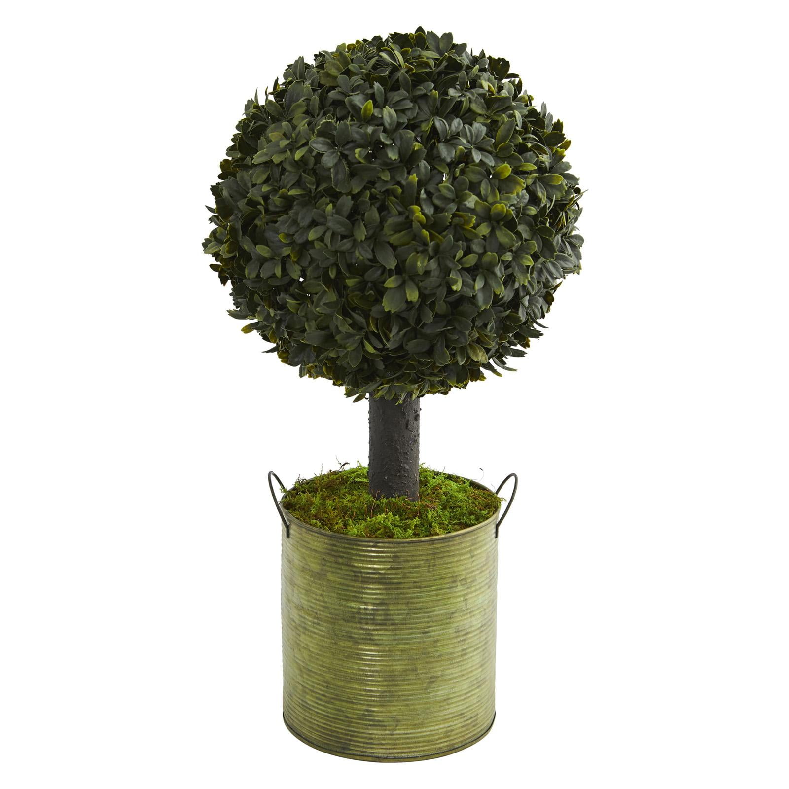 Nearly Natural Boxwood Ball Indoor/Outdoor Artificial Topiary Tree