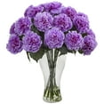 thumbnail image 1 of Nearly Natural Carnation Arrangement w/Vase, 1 of 1