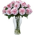 thumbnail image 1 of Nearly Natural Blooming Carnation Arrangement with Vase, 1 of 2