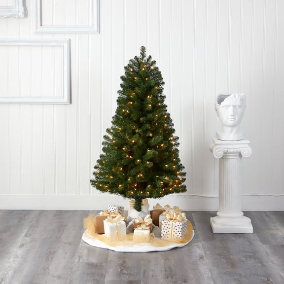 5ft. Virginia Fir Artificial Christmas Tree with 200 Clear Lights and 379 Bendable Branches