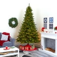 thumbnail image 1 of Nearly Natural Clear Prelit LED Green Decorated Spruce Christmas Tree, 9', 1 of 11