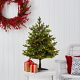 thumbnail image 1 of Nearly Natural Clear Prleit LED Green Decorated Fir Christmas Tree, 3', 1 of 7