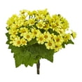 thumbnail image 1 of Nearly Natural Daisy Bush Artificial Flower (Set of 6), Yellow, 1 of 2