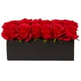 thumbnail image 1 of Nearly Natural Dozen Silk Roses in Rectangular Planter, 1 of 8
