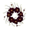 thumbnail image 1 of Nearly Natural Floral Plastic Wreath, 24" (Assorted Colors), 1 of 1