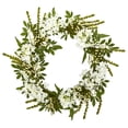 thumbnail image 1 of Nearly Natural Floral Plastic Wreath, 5" (Assorted Colors), 1 of 2