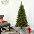 thumbnail image 1 of Nearly Natural Green 5' Cashmere Artificial Christmas Tree with 250 Clear Prelit Incandescent Lights, 1 of 10