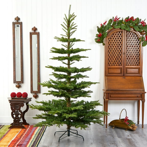 Nearly Natural Green 7.5' Spruce Artificial Christmas Tree