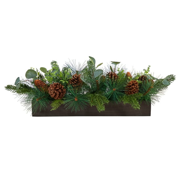 Nearly Natural Green Holidays, Christmas Christmas Centerpiece