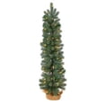 thumbnail image 1 of 3'Green Pine Artificial Christmas Tree with 50 Warm White Lights Set in a Burlap Base, 1 of 7