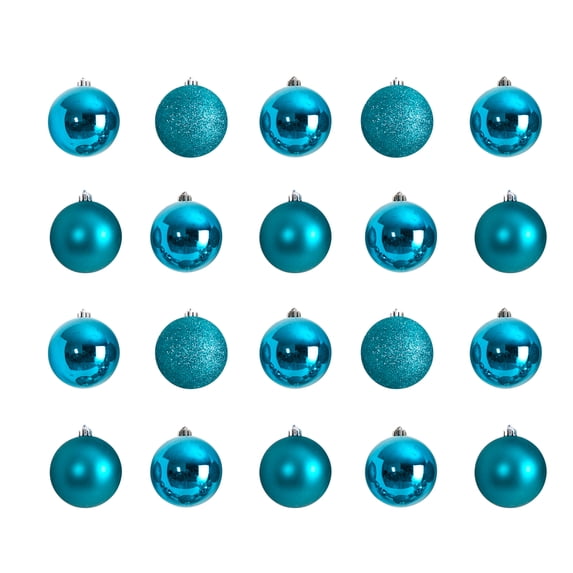 Holiday Christmas 20 Piece Shatterproof Ornament Set, 3″