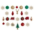 thumbnail image 1 of Nearly Natural Holiday Deluxe Shatterproof, 25 Count Christmas Tree Ornament Box Set, Re-Useable Container, Assorted, 1 of 5