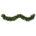 thumbnail image 1 of Nearly Natural 6ft Mixed Pine & Pinecone Artificial Garl w/5 Clear LED in Green, 1 of 5
