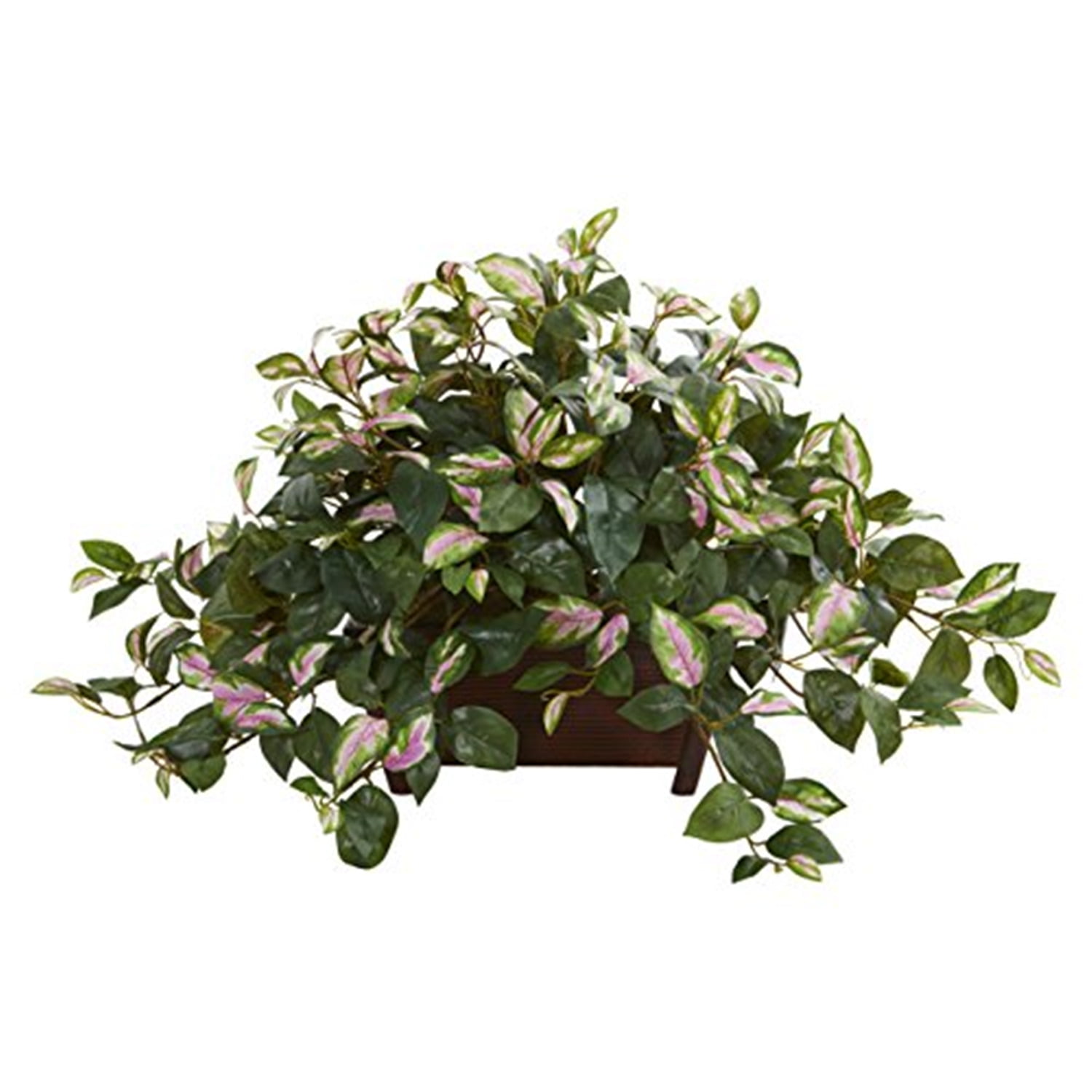 Lush Variegated Green and Purple 14" Hoya Artificial Plant