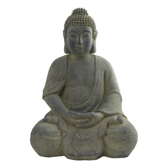 Nearly Natural Sitting Buddha Statue (Lotus Pose) - Indoor/Outdoor