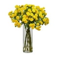 thumbnail image 1 of Nearly Natural Japanese Artificial Flower Arrangement, Yellow, 1 of 2